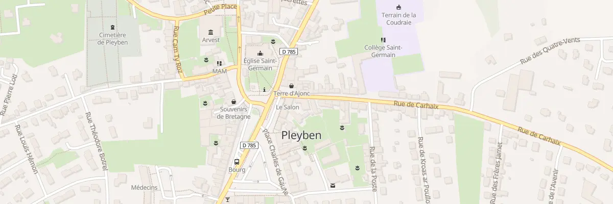 Plan du 4 Rue de Carhaix à Pleyben