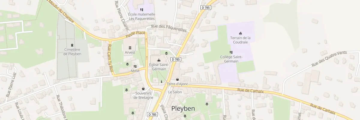 Plan du 10 Rue de la Gare à Pleyben