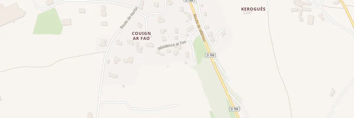 Plan du 5 Res Ar Fao à Plouénan