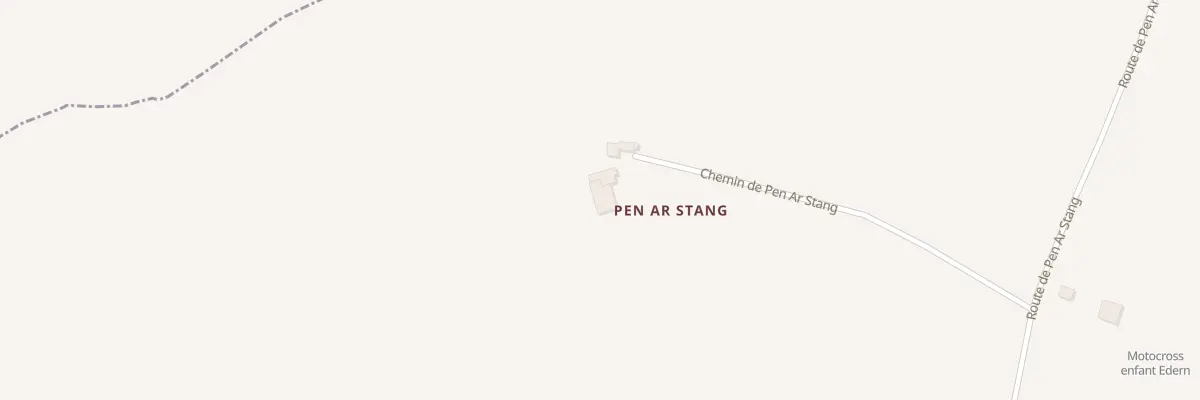 Plan du 1041 Rte de Pen ar Stang à Edern