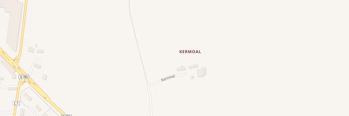 Plan du 75 Kermoal à Arzano