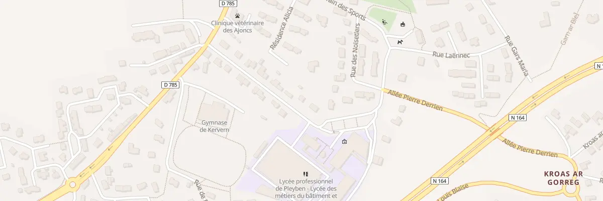 Plan du 19 Rue de Kervern à Pleyben