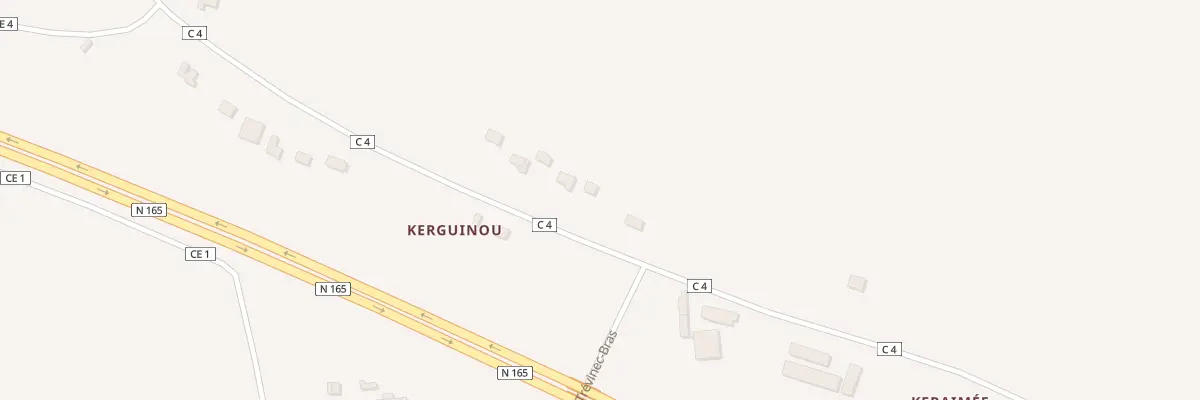 Plan du 4 Kerguinou à Saint-Yvi