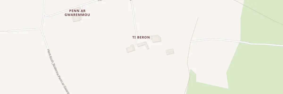 Plan du 102 Ty Beron à Saint-Rivoal