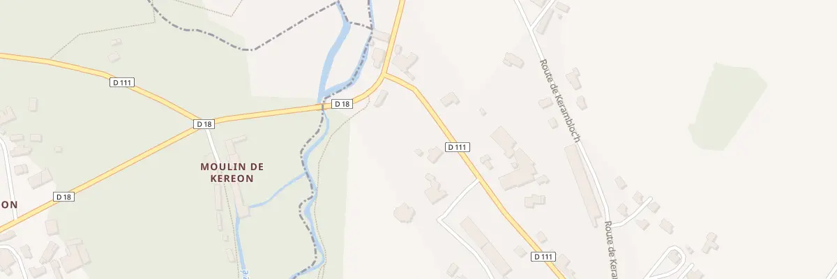 Plan du 5 Rte de la Penzé à Saint-Thégonnec Loc-Eguiner