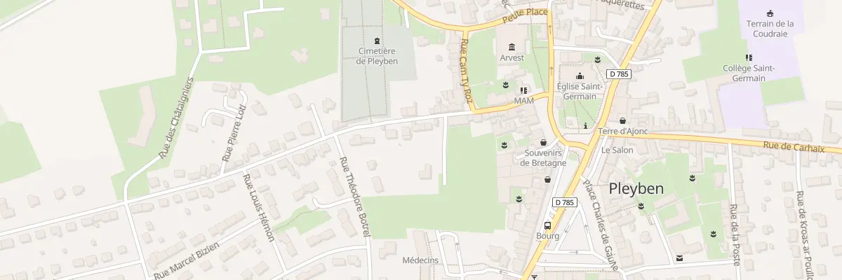 Plan du 21 Rue du Cimetière à Pleyben