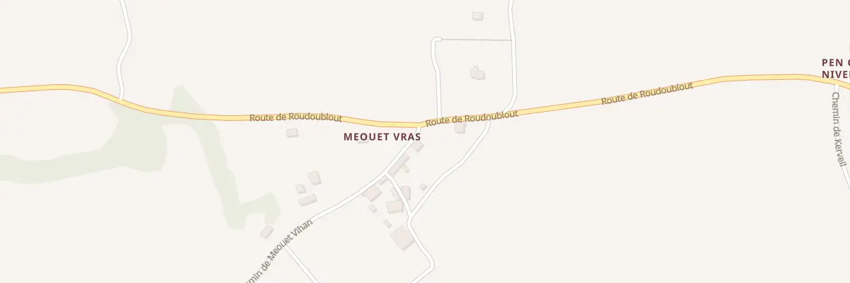 Plan du 1 Che de Meouet Vihan à Ergué-Gabéric