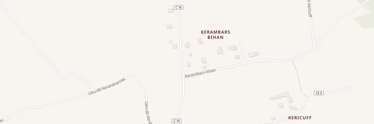 Plan du 1 Kérambars à Saint-Yvi