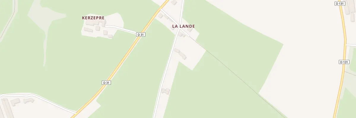 Plan du 27 La Lande à Guiclan