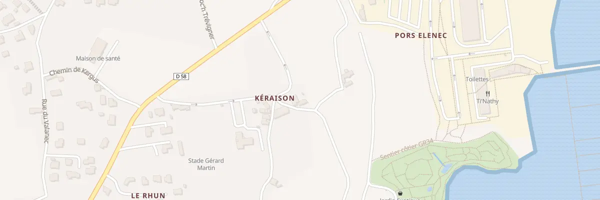 Plan du 1 Pl de Kéraison à Roscoff