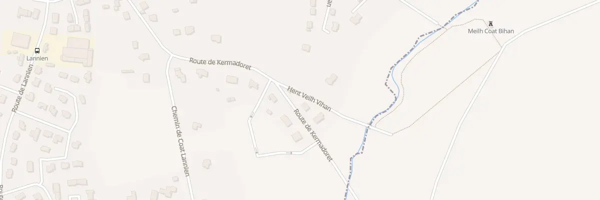 Plan du 11 Rte de Kermadoret à Edern