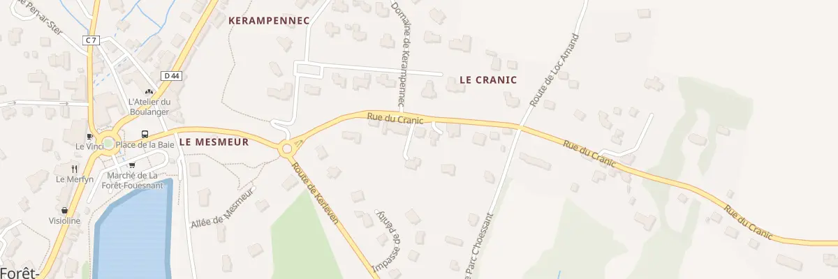 Plan du 12 Rue du Cranic à La Forêt-Fouesnant