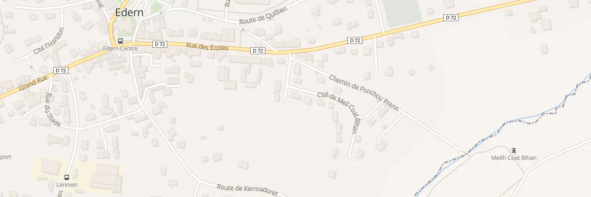 Plan du 7 Cité Meil Coat Bihan à Edern