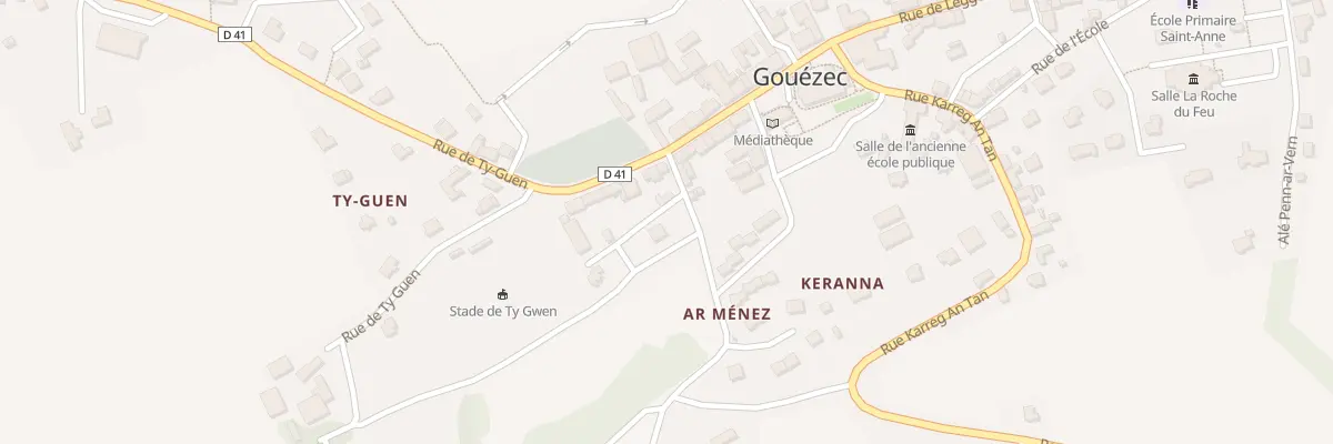 Plan du 6 Rue du Stivell à Gouézec