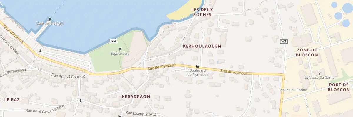 Plan du 26 Rue Jeanne d’Arc à Roscoff