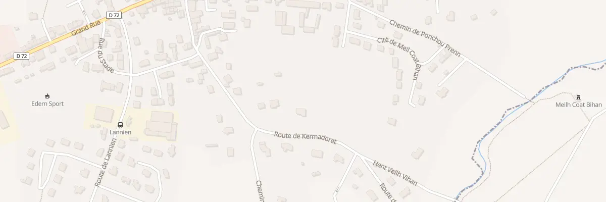 Plan du 9 Rte de Kermadoret à Edern