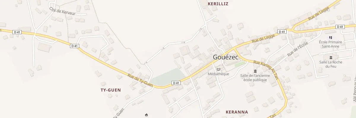 Plan du 32 Ti Fôn à Gouézec