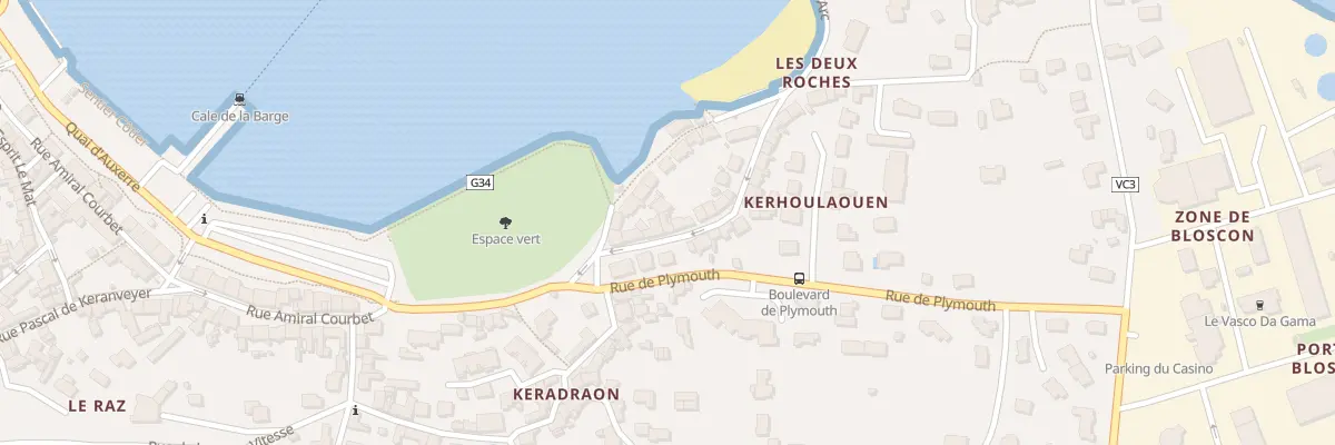 Plan du 9 Rue Jeanne d’Arc à Roscoff