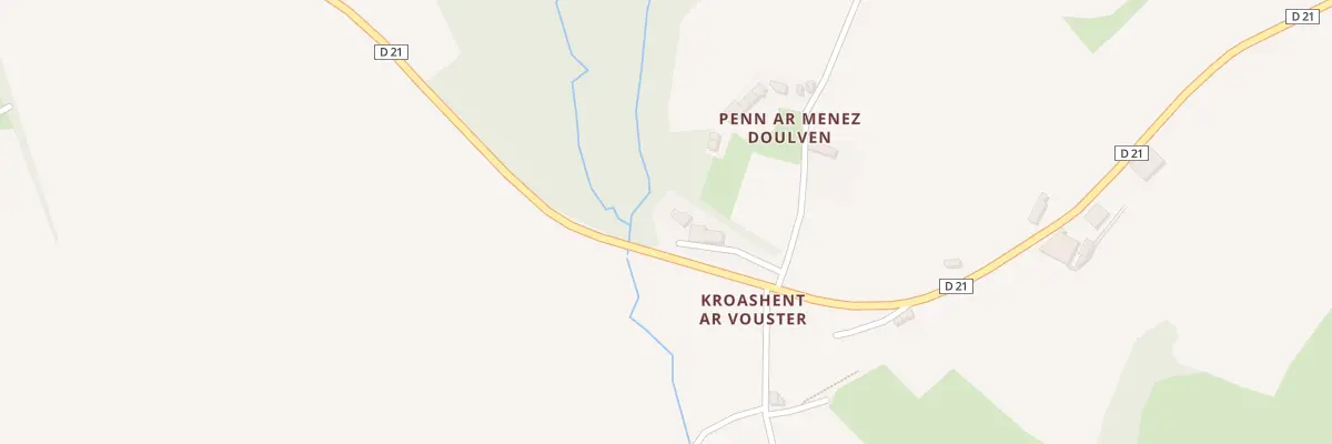 Plan du 1982C Doulven Bihan à Brasparts