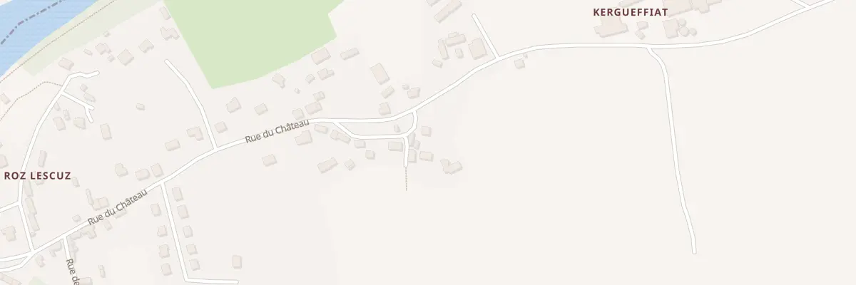 Plan du 57 Rue du Château à Gouézec