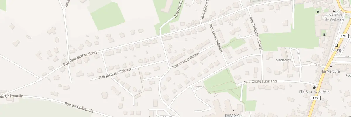 Plan du 18 Rue Marcel Bizien à Pleyben
