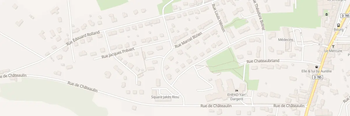 Plan du 5 Rue le Bas à Pleyben