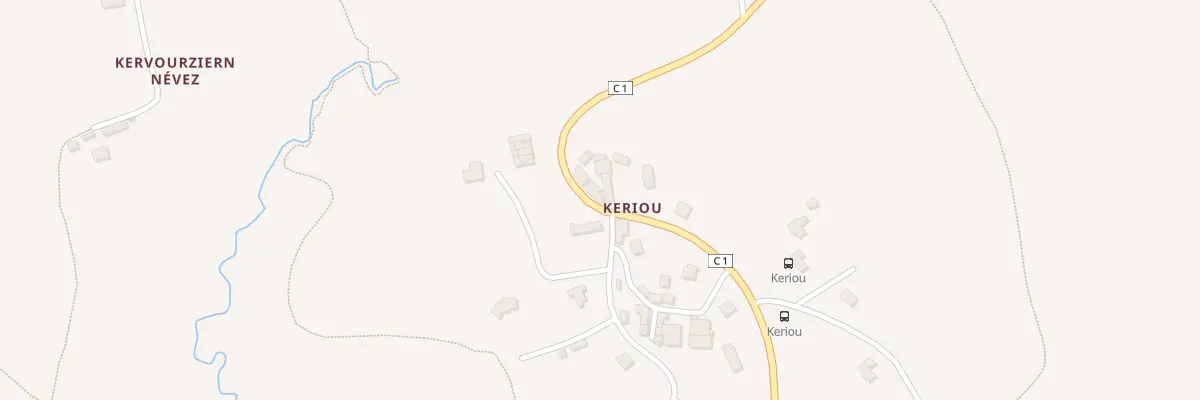 Plan du 152 Keriou à Landudal