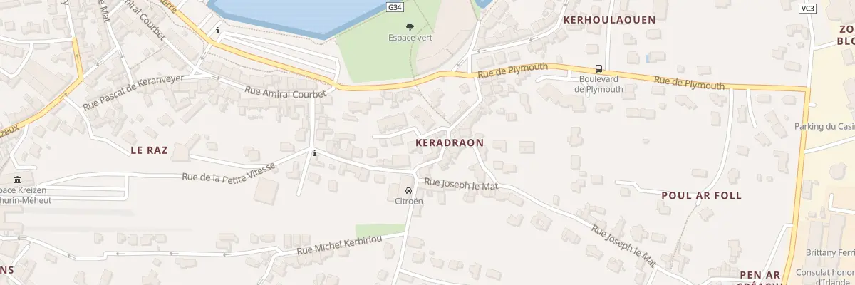 Plan du 5 Rue Kléber à Roscoff