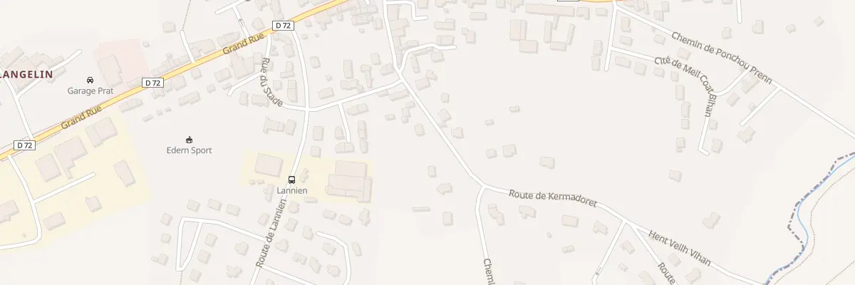 Plan du 6 Rte de Kermadoret à Edern