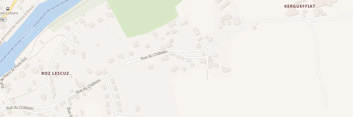 Plan du 43 Rue du Château à Gouézec