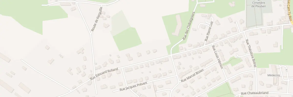 Plan du 40 Rue Edouard Rolland à Pleyben