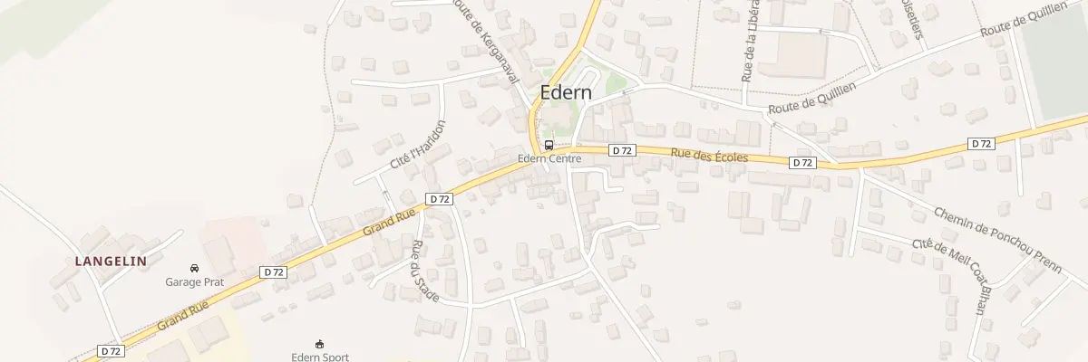 Plan du 2 Pl de L Eglise à Edern