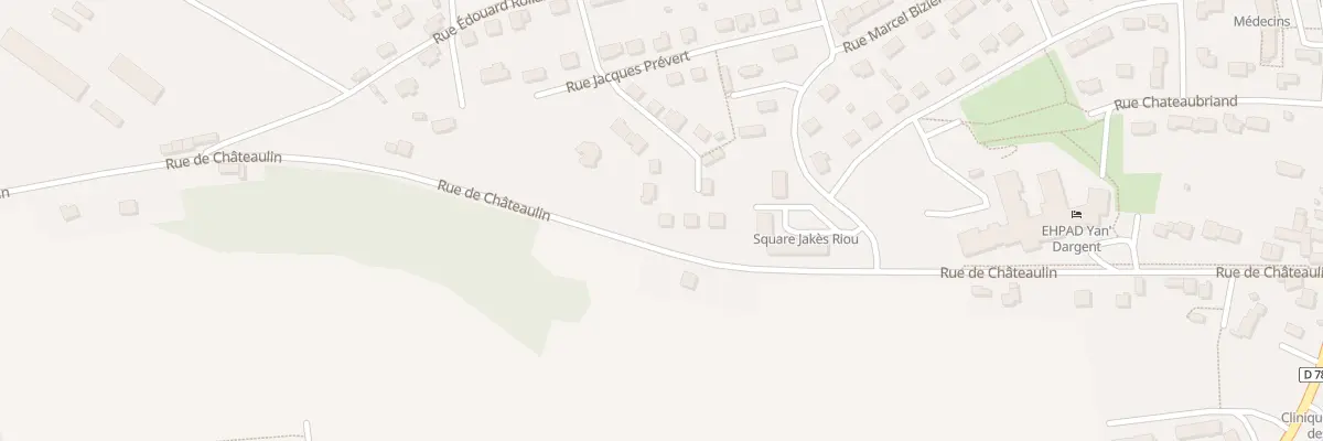 Plan du 14 Rue Emile Zola à Pleyben