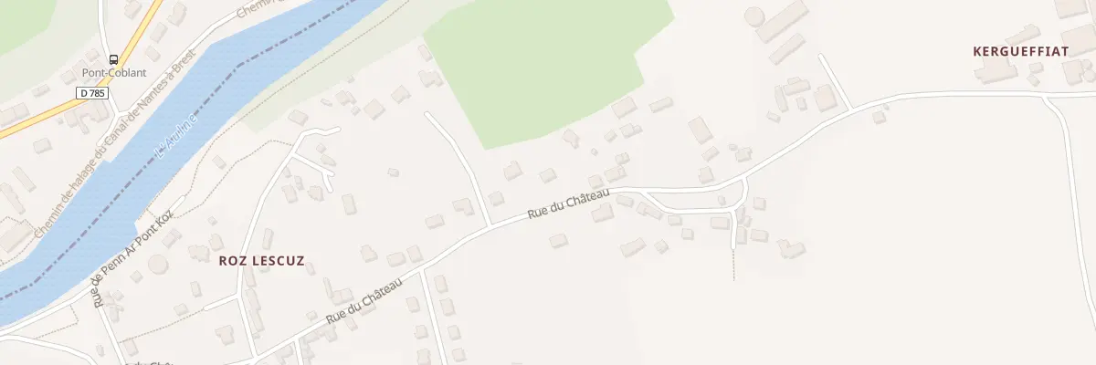 Plan du 46 Rue du Château à Gouézec