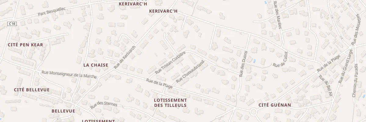 Plan du 8 Rue Tristan Corbière à Saint-Pol-de-Léon