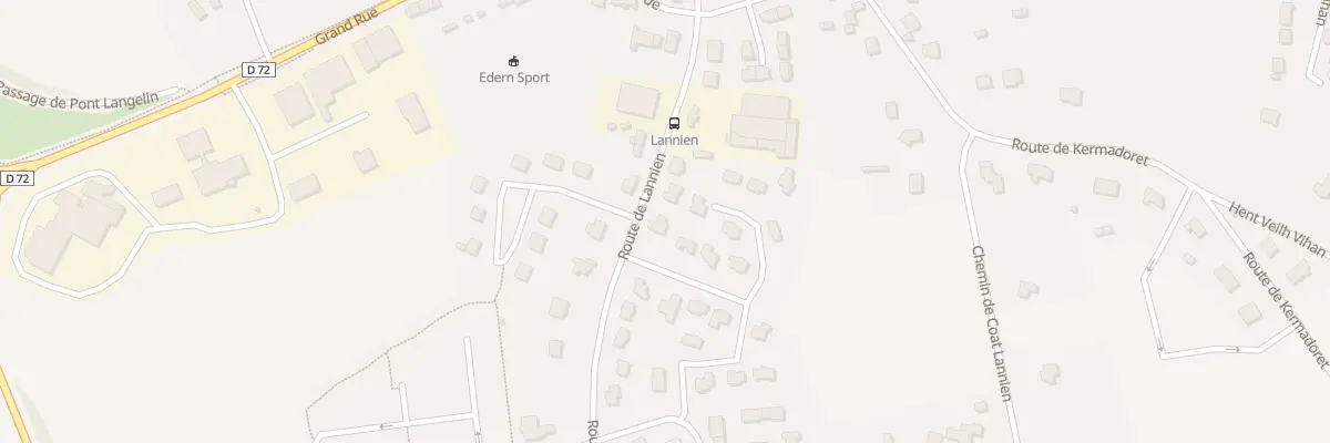 Plan du 13 Rte de Lannien à Edern