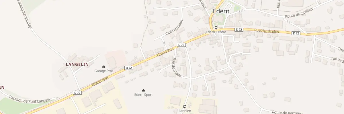 Plan du 2 Rue du Stade à Edern