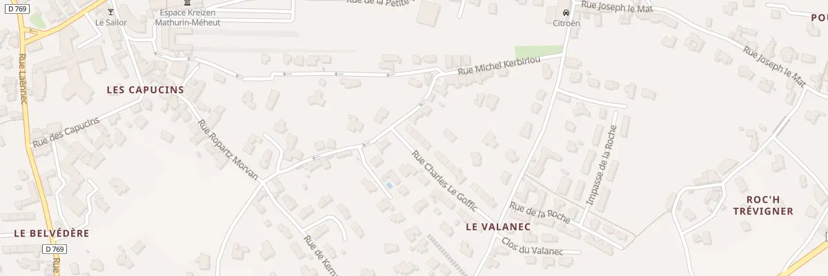 Plan du 3 Rue Charles le Goffic à Roscoff