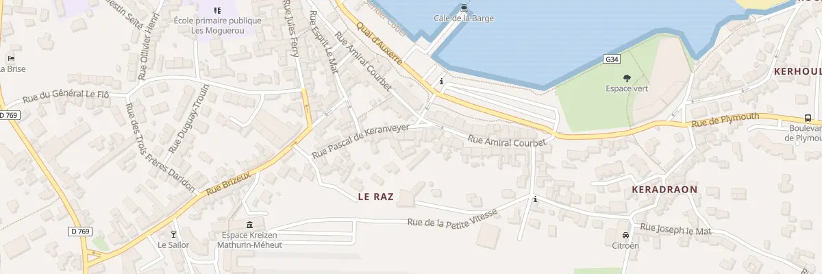 Plan du 28 Rue Pascal de Keranveyer à Roscoff