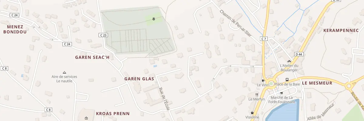 Plan du 23 Rue de l’Ecole à La Forêt-Fouesnant