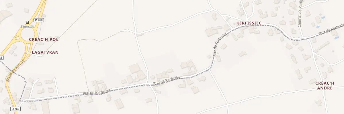Plan du 465 Rue de Kerfissiec à Roscoff
