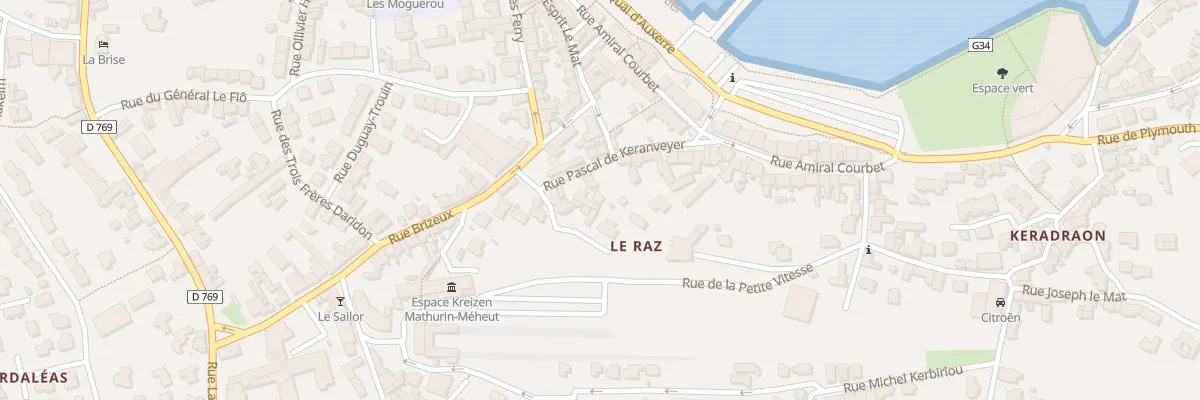 Plan du 14 Rue Pascal de Keranveyer à Roscoff