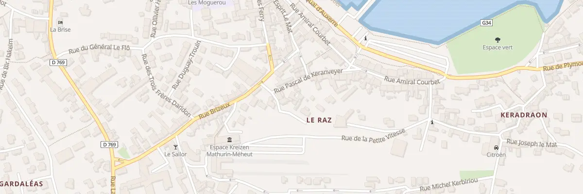 Plan du 12 Rue Pascal de Keranveyer à Roscoff