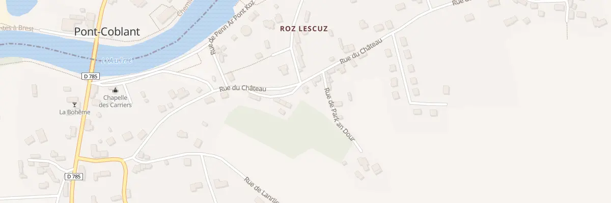Plan du 23 Rue du Château à Gouézec