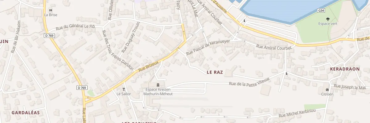 Plan du 6B Rue Pascal de Keranveyer à Roscoff