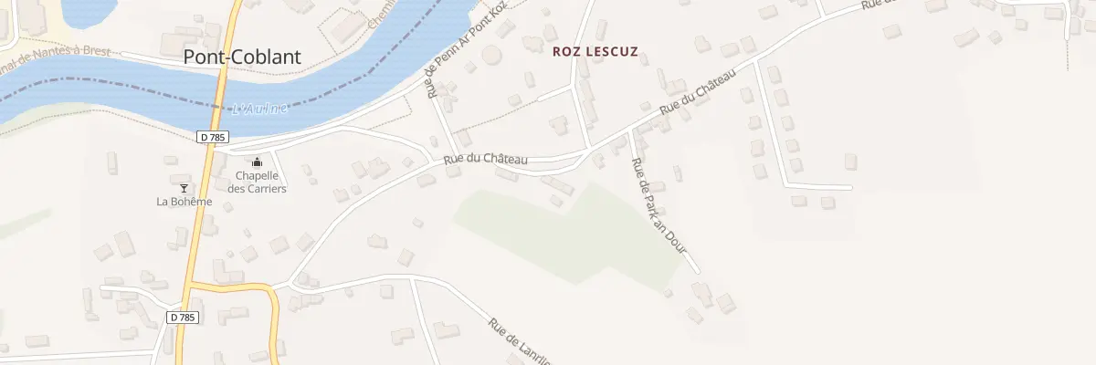 Plan du 17 Rue du Château à Gouézec