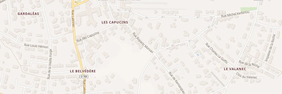 Plan du 26 Rue Ropartz Morvan à Roscoff