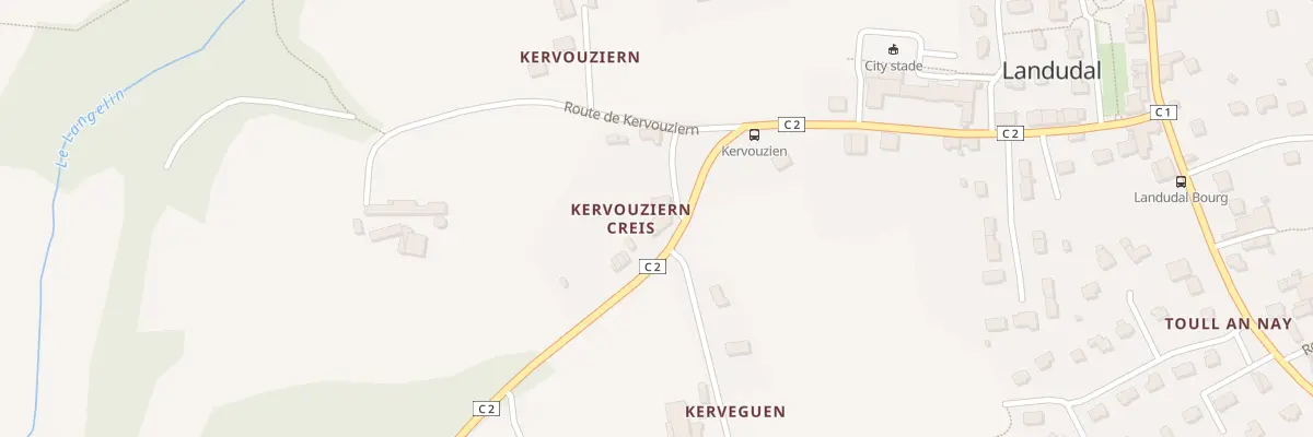 Plan du 248 Kervouziern Creis à Landudal
