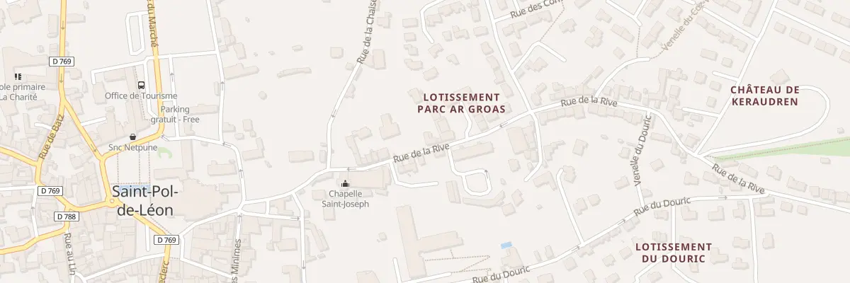Plan du 23 Rue de la Rive à Saint-Pol-de-Léon