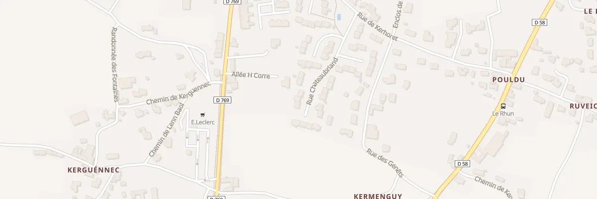 Plan du 10 Rue Châteaubriand à Roscoff